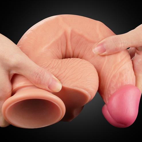 Фалоімітатор 10'' Dual layered Platinum Silicone Cock