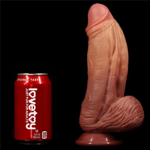 Фалоімітатор 10'' Dual layered Platinum Silicone Cock