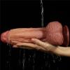 Фалоімітатор 10'' Dual layered Platinum Silicone Cock