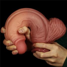Фалоімітатор 10'' Dual layered Platinum Silicone Cock - 7