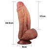 Фалоімітатор 10'' Dual layered Platinum Silicone Cock