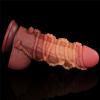 Фалоімітатор Dual-Layered Silicone Nature Cock 9.5, коричневий