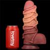 Фалоімітатор Dual-Layered Silicone Nature Cock 9.5, коричневий