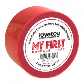 Бондажний скотч My First Non Sticky Bondage Tape Red - 1
