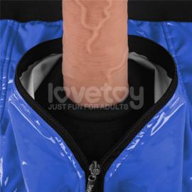Трусы для страпона Chic Strap-On Shorts, синие - 11