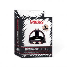Бондаж на пенис и мошонку Tstyle Leather Cockring With Ball - 1