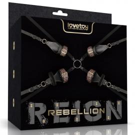 Бондажі фіксатори REBELLION REIGN UNDER MATTRESS RESTRAINT - 1