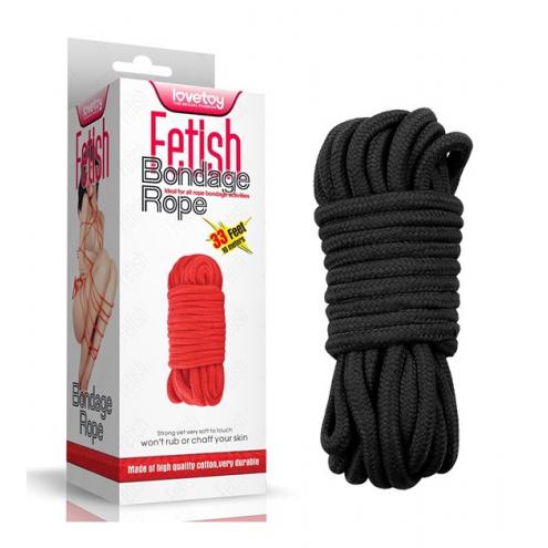 Мотузка чорна 10 meters Fetish Bondage Rope