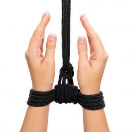 Мотузка чорна 10 meters Fetish Bondage Rope - 3