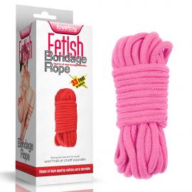 Мотузка рожева 10 meters Fetish Bondage Rope - 1