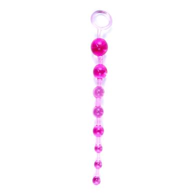 Анальний ланцюжок Jelly Anal 10 Beads Pink