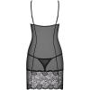 Комплект Obsessive Alluria chemise (Черный, S/M)