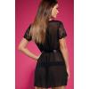 Комплект Obsessive Alluria robe (Чорний, S/M)