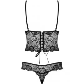 Боди Obsessive Alluria (Черный, L/XL) - 4