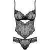 Боді Obsessive Alluria (Чорний, L/XL)