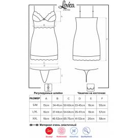 Комплект Obsessive Lovica chemise (Червоний, S/M) - 5