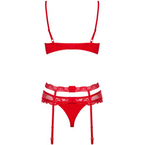 Комплект Obsessive Heartina set (Красный, S/M)