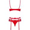 Комплект Obsessive Heartina set (Красный, S/M)