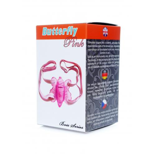 Вибратор B - Series EasyLove Stymulator Butterfly, розовый