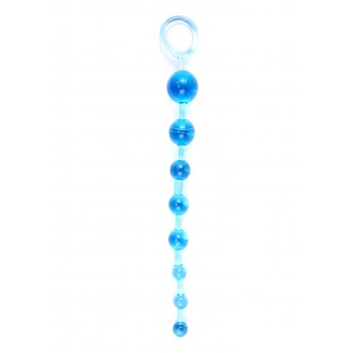 Анальний ланцюжок Jelly Anal 10 Beads Blue