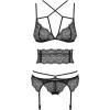 Комплект Obsessive Frivolla set (Черный, S/M)