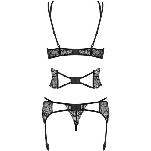 Комплект Obsessive Frivolla set (Чорний, S/M)