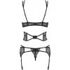 Комплект Obsessive Frivolla set (Чорний, S/M)