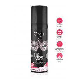 Збуджуючий гель вібратор ORGIE DUAL VIBE! - KISSABLE Strawberry Gin And Tonic 15ML - 2