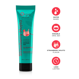 Лубрикант Orgie LUBE TUBE COCKTAIL STRAWBERRY MOJITO 100 ML - 2