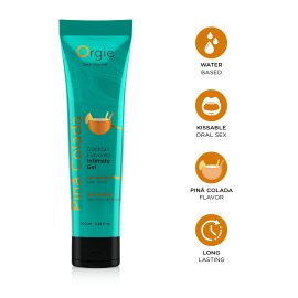 Лубрикант Orgie LUBE TUBE COCKTAIL PINA COLADA 100ML - 2