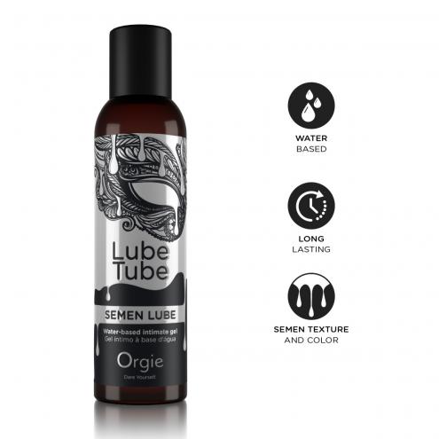 Лубрикант Orgie Lube Tube SEMEN WATER-BASED INTIMATE GEL, 150 ML