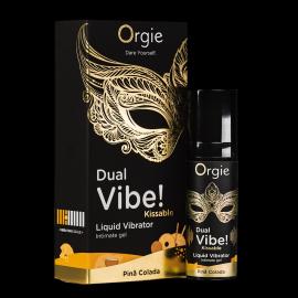 Збуджуючий гель вібратор ORGIE DUAL VIBE! - KISSABLE - PINA COLADA - 1