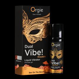 Збуджуючий гель вібратор ORGIE DUAL VIBE! - KISSABLE - SEX ON THE BEACH - 1