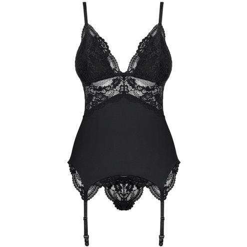 Комплект Obsessive 810-COR-1 corset (Черный, L/XL)