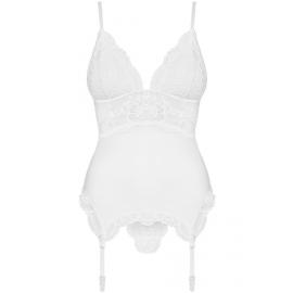 Комплект Obsessive 810-COR-2 corset (Білий, L/XL) - 3