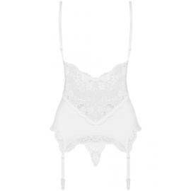 Комплект Obsessive 810-COR-2 corset (Білий, L/XL) - 4