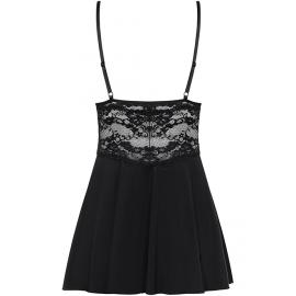 Комплект Obsessive 810-BAB-1 babydoll (Чорний, S/M) - 4