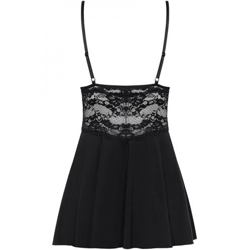 Комплект Obsessive 810-BAB-1 babydoll (Чорний, S/M)