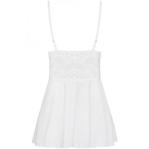 Комплект Obsessive 810-BAB-2 babydoll (Білий,  L/XL)