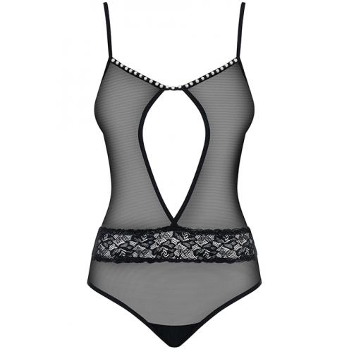 Боді Obsessive 812-TED-1 (Чорний, L/XL)