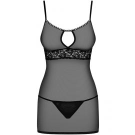 Комплект Obsessive 812-CHE-1 chemise (Черный, S/M) - 3