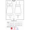 Комплект Obsessive 812-CHE-1 chemise (Чорний, S/M)
