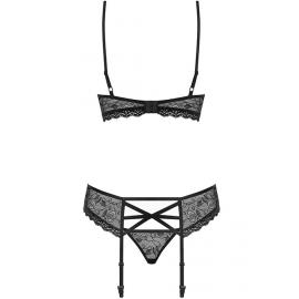 Комплект Obsessive 818-SEG-1 set (Чорний, L/XL) - 4