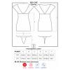 Комплект Obsessive 821-CHE-1 chemise (Чорний, S/M)