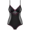 Боді Obsessive 819-TED-1 (Чорно-малиновий, S/M)