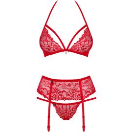 Комплект Obsessive 838-SEG-3 set (Червоний,  L/XL) - 3