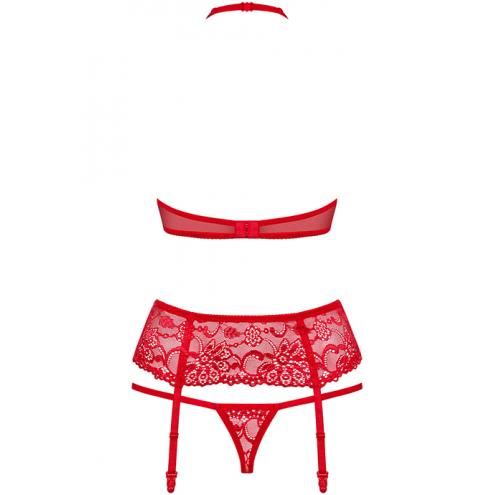 Комплект Obsessive 838-SEG-3 set (Червоний,  L/XL)