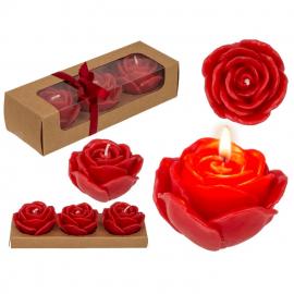 Набір свічок троянда Red colored candle - 5