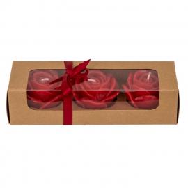 Набір свічок троянда Red colored candle - 3