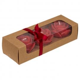 Набір свічок троянда Red colored candle - 1